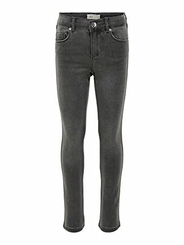 ONLY Mädchen Konroyal Life Reg Skinny Bj312 Noos Jeans, Dark Grey Denim, 158 EU von ONLY