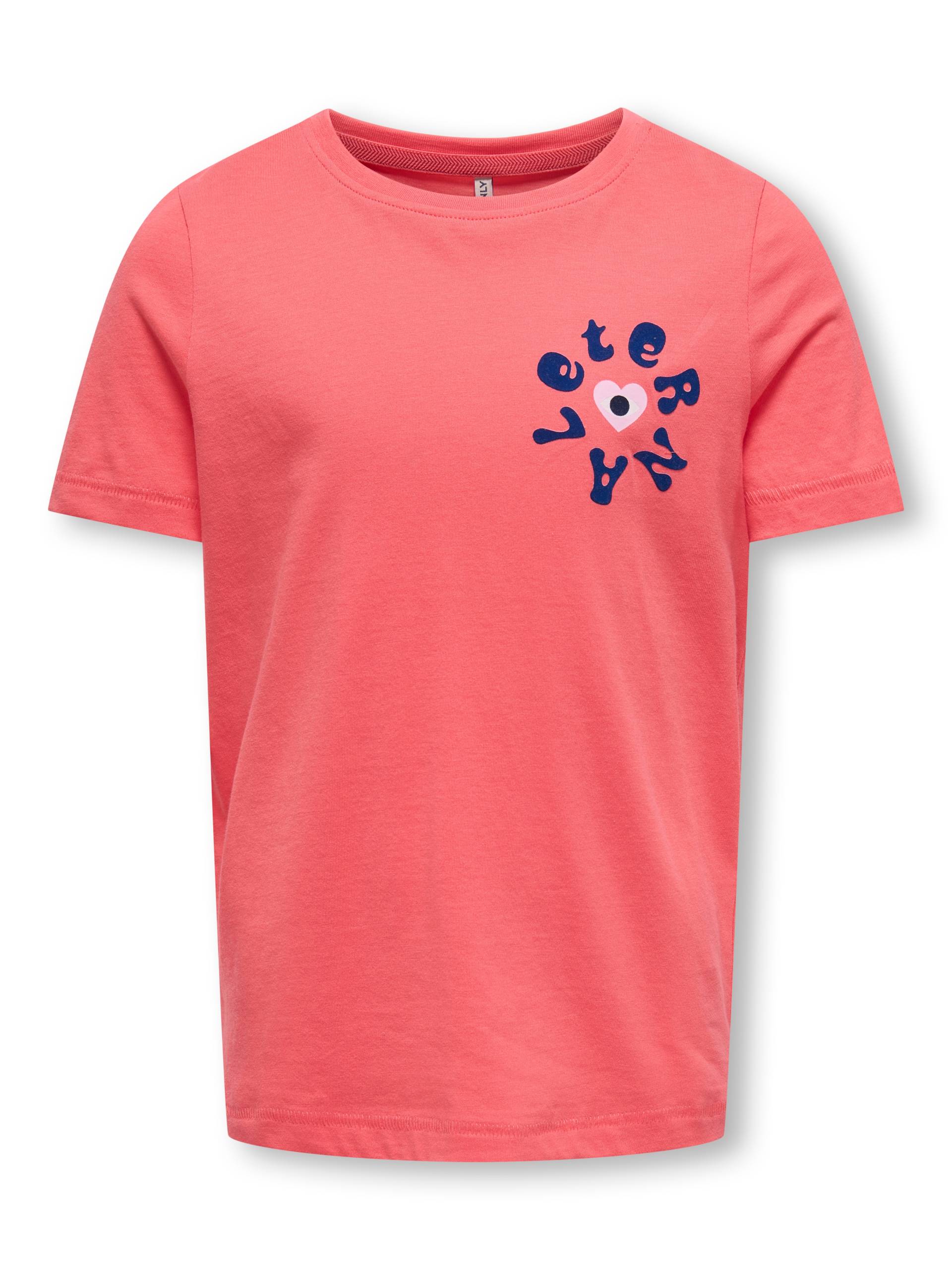 KIDS ONLY Kurzarmshirt "KOGHAPPY LIFE O-NECK SS TOP JRS" von Kids Only