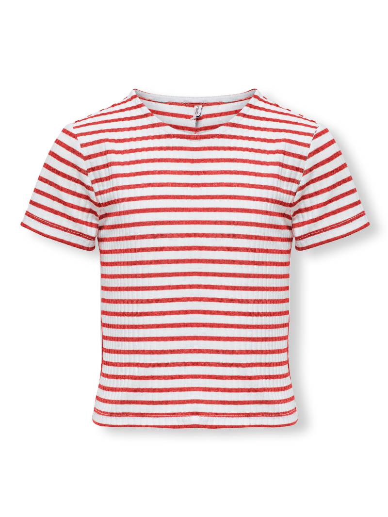 KIDS ONLY Kurzarmshirt "KOGNELLA STRIPED S/S O-NECK TOP JRS" von Kids Only