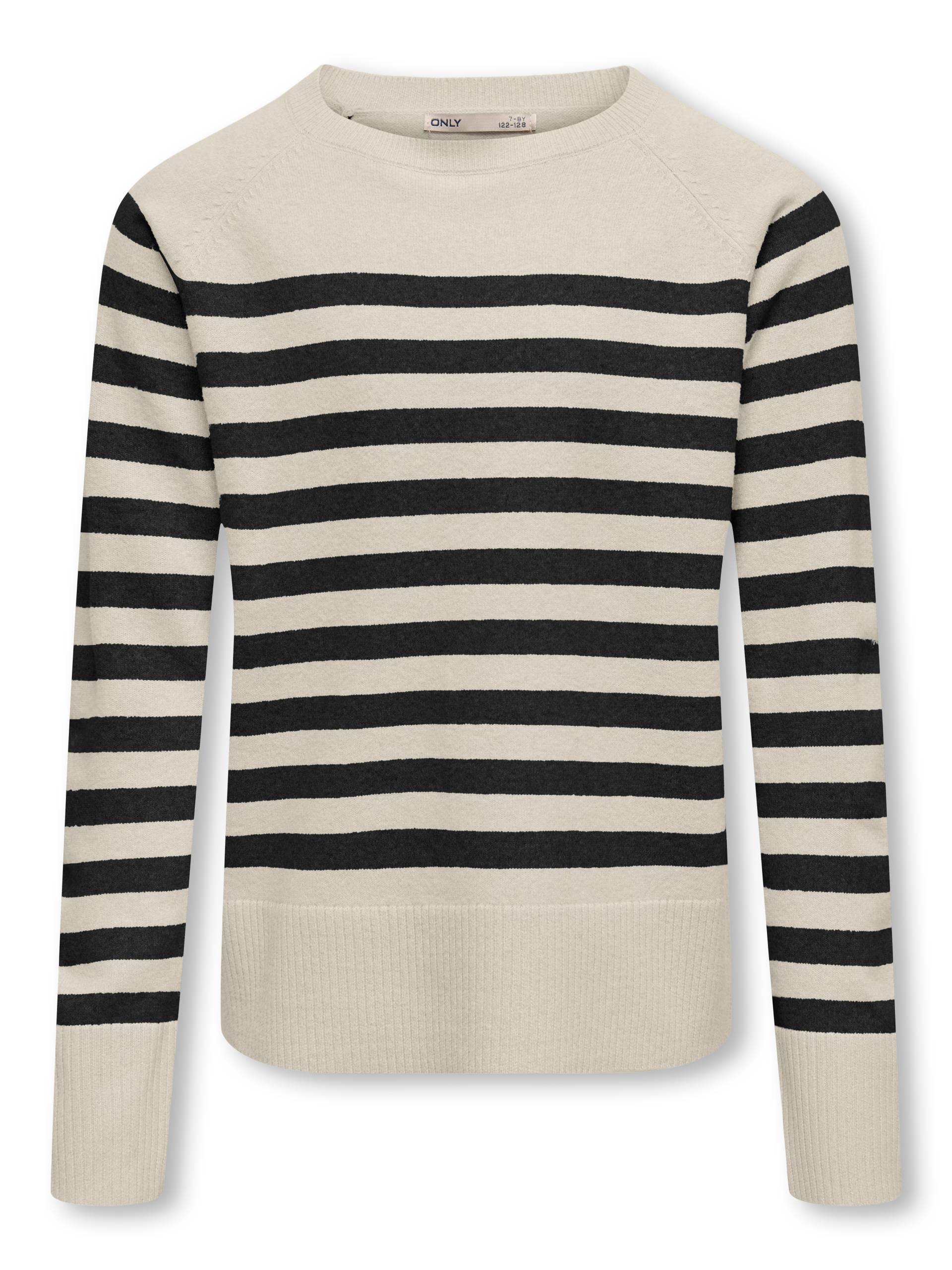 KIDS ONLY Rundhalspullover "KOGAMA LS STRIPE O-NECK KNT" von Kids Only