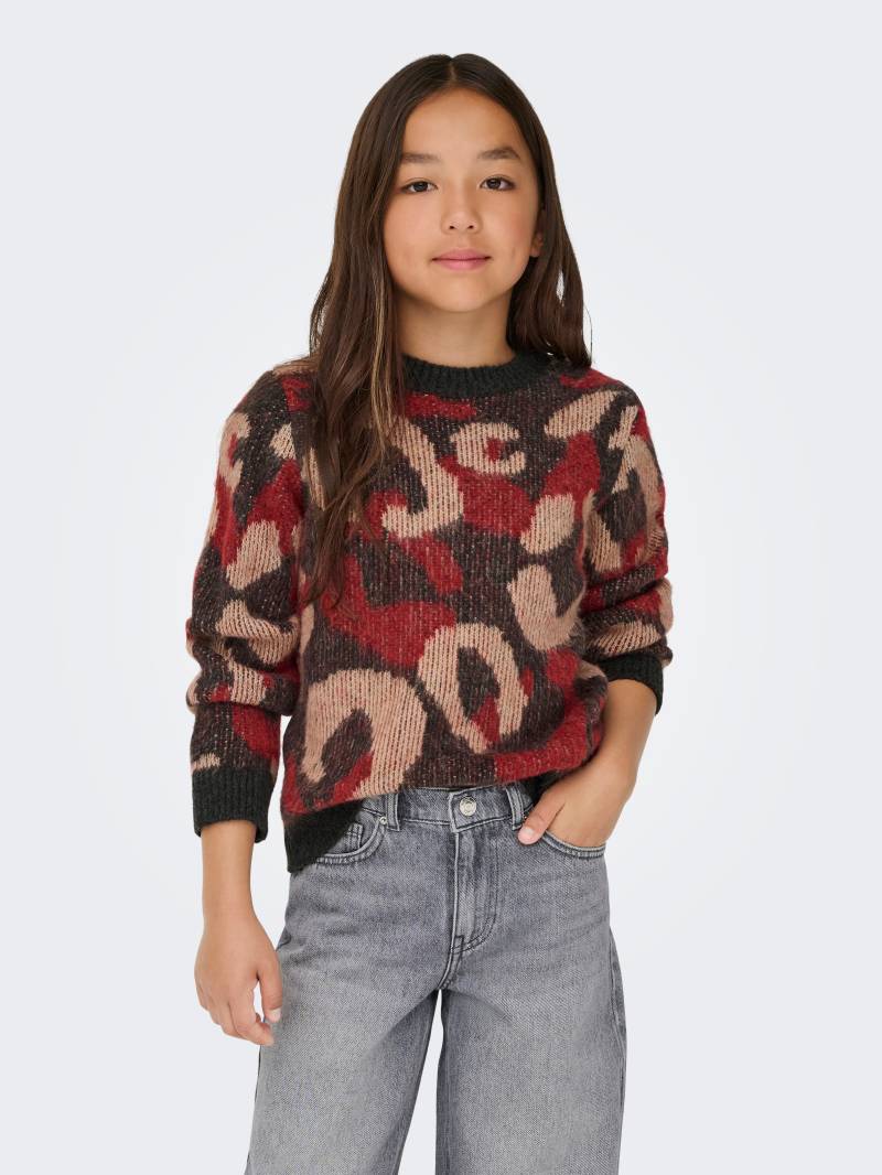 KIDS ONLY Rundhalspullover "KOGWILD L/S JQ O-NECK KNT" von Kids Only