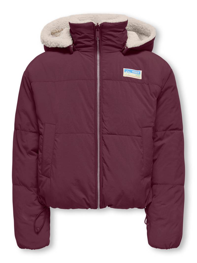 KIDS ONLY Steppjacke "KOGMARIA REVERSIBLE PUFFER JACKET OTW" mit Kapuze als Plüschjacke oder Steppjacke tragbar von Kids Only