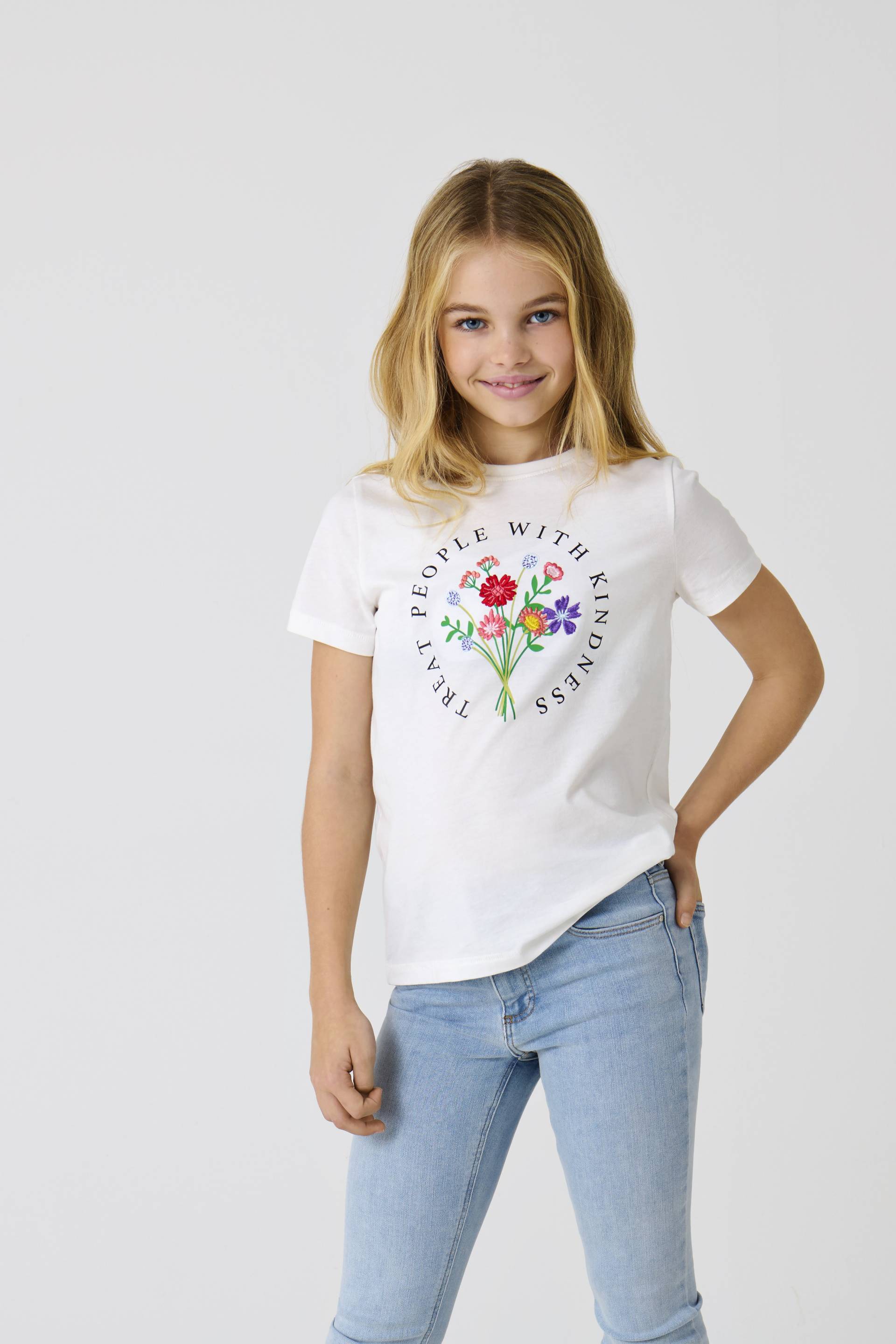 KIDS ONLY T-Shirt "KOGEMMA REG S/S FLOWER TOP BOX JRS" von Kids Only