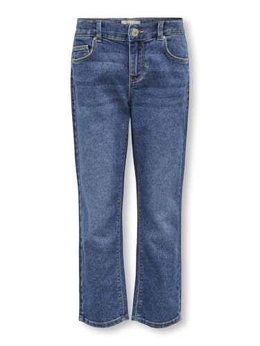 Kids Only Mädchen Jeans KOGEMILY Straight DNM PIM189, Größe:134, Farbe:medium Blue Denim von KIDS ONLY