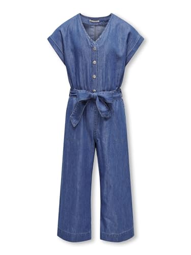 Kids Only Mädchen Jeans Overall KOGYUKA BEA S/S DNM JUMPSUIT, Größe:146, Farbe:medium blue denim von Kids Only
