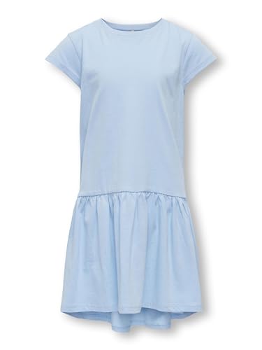 Kids Only Mädchen Jerseykleid KOGIDA C/S CUTLINE Dress JRS, Größe:146/152, Farbe:Clear Sky von Kids Only