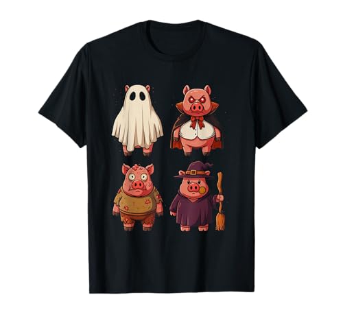 Lustiges Schwein Geist Hexe Zombie Halloween Kostüm Jungen & Mädchen T-Shirt Lustiges Schwein Geist Hexe Zombie Halloween Kostüm Jungen & Mädchen T-Shirt von Kids Pig Halloween Clothing Tee