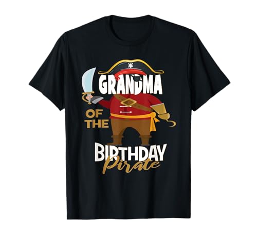 Oma Of The Birthday Piratenschatzkarte für Jungen T-Shirt von Kids Pirates Birthday Matching Family Gifts