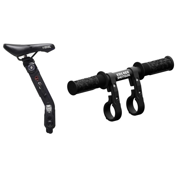 Kids Ride Shotgun - 2.0 MTB Front Kindersitz/Lenker Combo Set - Fahrradkindersitz Gr One Size schwarz von Kids Ride Shotgun