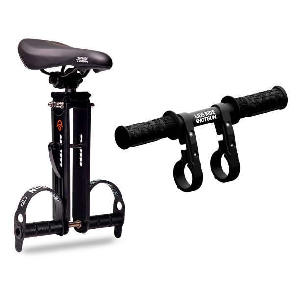 Kids Ride Shotgun - MTB Front Kindersitz/Lenker Combo Set - Fahrradkindersitz Gr One Size schwarz von Kids Ride Shotgun