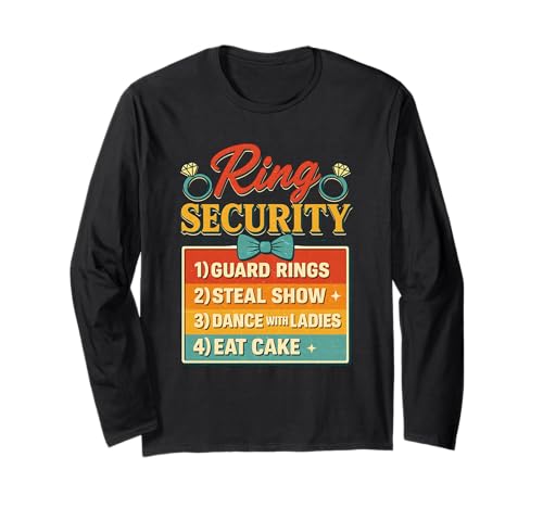 Kinder Ring-Sicherheitsträger für Jungen, Hochzeit, Party, Ehe Langarmshirt Kinder Ring-Sicherheitsträger für Jungen, Hochzeit, Party, Ehe Langarmshirt von Kids Ring-Security Ring-Bearer Boys Wedding