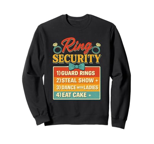 Kinder Ring-Sicherheitsträger für Jungen, Hochzeit, Party, Ehe Sweatshirt Kinder Ring-Sicherheitsträger für Jungen, Hochzeit, Party, Ehe Sweatshirt von Kids Ring-Security Ring-Bearer Boys Wedding