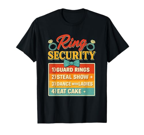 Kinder Ring-Sicherheitsträger für Jungen, Hochzeit, Party, Ehe T-Shirt Kinder Ring-Sicherheitsträger für Jungen, Hochzeit, Party, Ehe T-Shirt von Kids Ring-Security Ring-Bearer Boys Wedding
