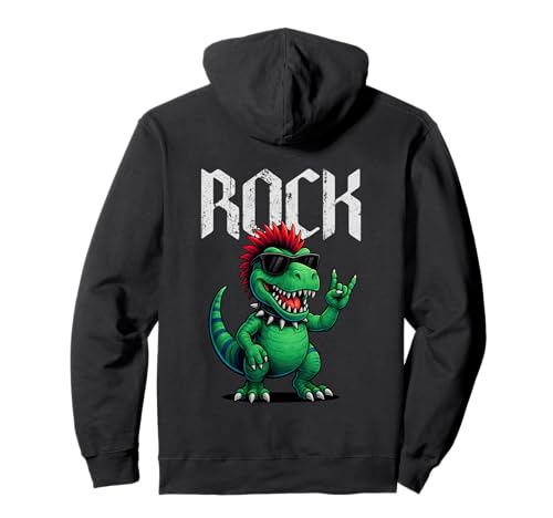 Punk Rock Musik Geschenke Punk Dinosaurier Rock Band Männer Frauen Kinder Pullover Hoodie Punk Rock Musik Geschenke Punk Dinosaurier Rock Band Männer Frauen Kinder Pullover Hoodie von Kids Rock and Wear Music Lover Gifts