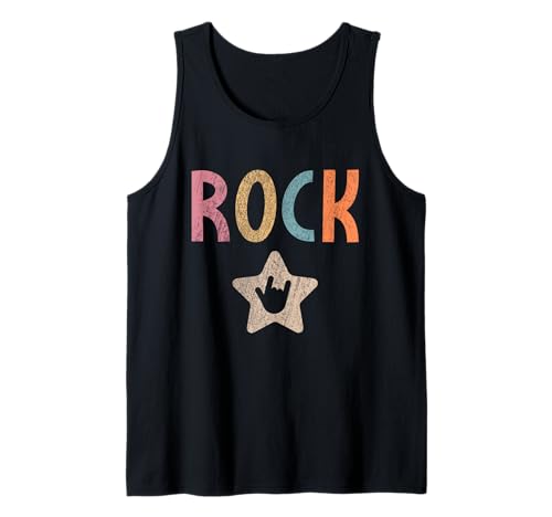 Rock Star Kids Rock and Roll Vintage Rockmusikschild Punk Tank Top Rock Star Kids Rock and Roll Vintage Rockmusikschild Punk Tank Top von Kids Rock and Wear Rock On Sign, Boys Girls Family