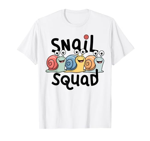 Snail Squad T-Shirt für Schneckenliebhaber Shirt | Kinder Schnecke T-Shirt Snail Squad T-Shirt für Schneckenliebhaber Shirt | Kinder Schnecke T-Shirt von Kids Snail Shirts for Snail Lovers