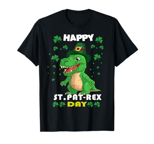 Kids Happy St Pat Trex Day Dino St Patricks Day Kleinkind Jungen T-Shirt Kids Happy St Pat Trex Day Dino St Patricks Day Kleinkind Jungen T-Shirt von Kids St Patricks Day Dino Baby Boy Girl Toddler