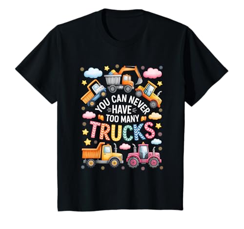 Kinder Man kann nie zu viele Trucks haben, Jungs, Baufahrzeuge T-Shirt Kinder Man kann nie zu viele Trucks haben, Jungs, Baufahrzeuge T-Shirt von Kids Trucks Tee