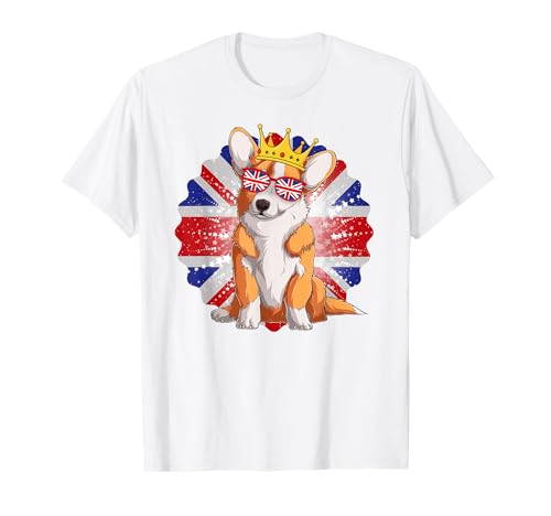 Neuheit Union Jack Idee für Kinder mit Jubiläum Corgi T-Shirt von Kids Union Jack Flag Tees & British Expats Ideas
