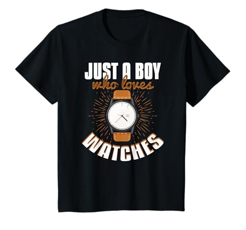 Kinder Uhr Shirt Lustige Uhr Liebhaber Jungen Uhr Sammler T-Shirt Kinder Uhr Shirt Lustige Uhr Liebhaber Jungen Uhr Sammler T-Shirt von Kids Watch Lover TShirtz & More
