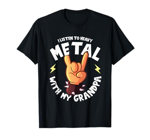 Ich höre Heavy Metal mit meinem Opa I Funny Kids T-Shirt Ich höre Heavy Metal mit meinem Opa I Funny Kids T-Shirt von Kids and Toddlers Rock and Roll T Shirts and Gifts