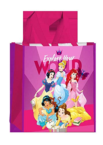 Kids Princesas Disney Bolsa Shooping Poliester 38x38cm Schulranzen, 38 cm, Pink (Rosa) von A2Z 4 Kids