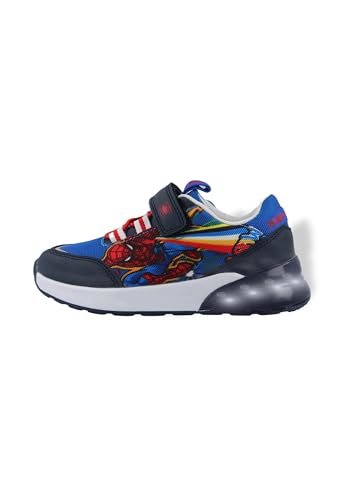 Kids2Go Spiderman Sneaker mit Licht in der Sohle und coolem Charakterprint in Blau | Kindergrößen 29 von Kids2Go