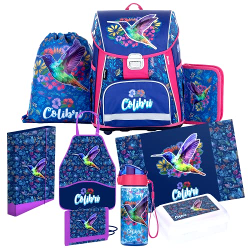 kids4shop Kolibri Vogel Schulranzen RANZEN Tornister 9 Teile Set Federmappe Federtasche mit Sticker kids4shop Kolibri Vogel Schulranzen RANZEN Tornister 9 Teile Set Federmappe Federtasche mit Sticker von kids4shop