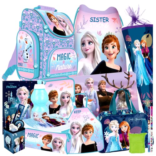 Frozen Eiskönigin Elsa Olaf 21 Teile Set Schulranzen Ranzen Schultüte 85 cm Federmappe mit Sticker-von-Kids4shop vio von Kids4shop