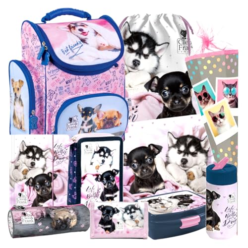 Hunde Dog 10 Teile Set Schulranzen Ranzen Schultüte 85 cm Tasche Rucksack Tornister mit Sticker-von-Kids4shop Hund von Kids4shop