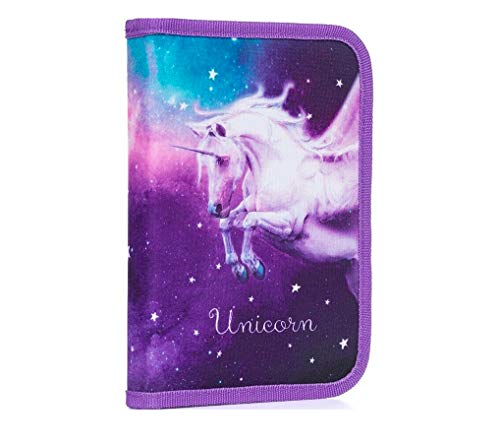 Unicorn Einhorn Pferd Pony Horses FEDERTASCHE FEDERMAPPE FEDERMÄPPCHEN inkl. Sticker von Kids4shop Magic von Kids4shop