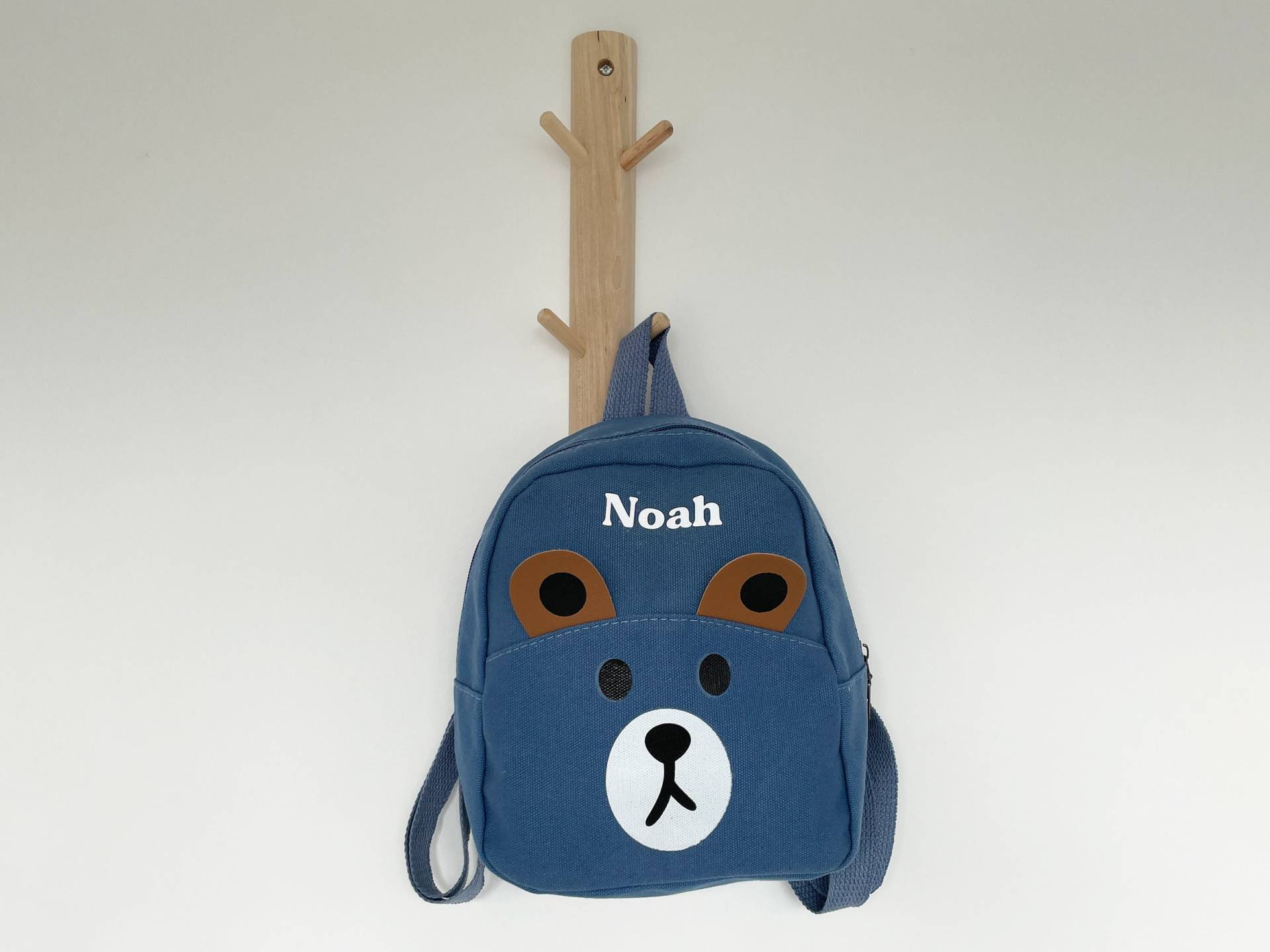 Personalisierte Teddybär Canvas Rucksack - Kinderzimmer Tasche Reisetasche Kleinkind von KidsCultureDesign