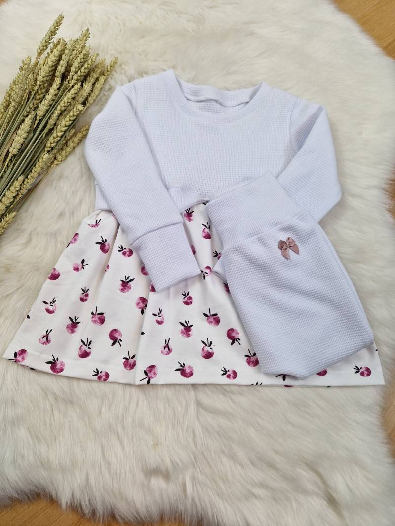 Set/2Tlg Mädchen Kleid Girly Sweater Leggings 80 von KidsandMore2019