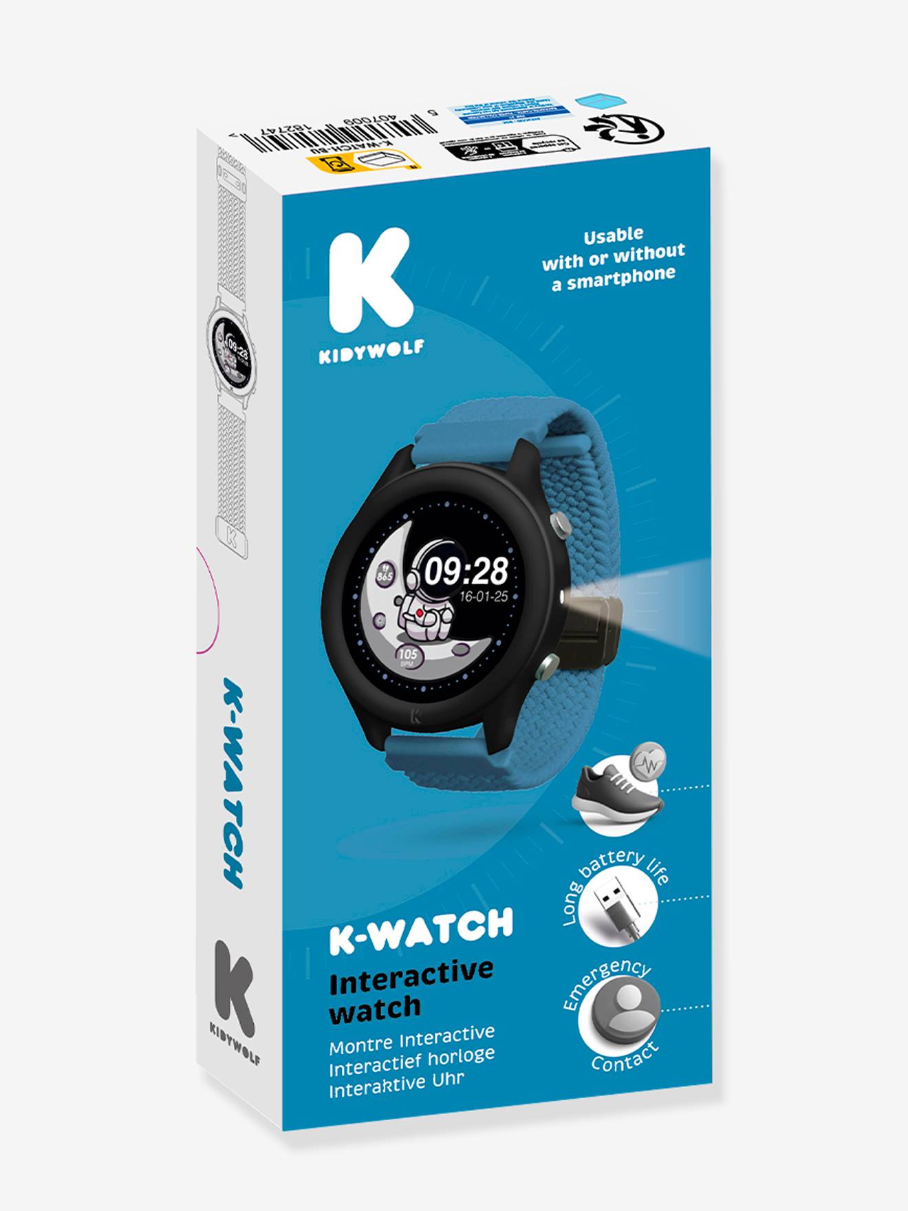 Kinder Armbanduhr interaktive Uhr K-Watch KIDYWOLF von Kidywolf