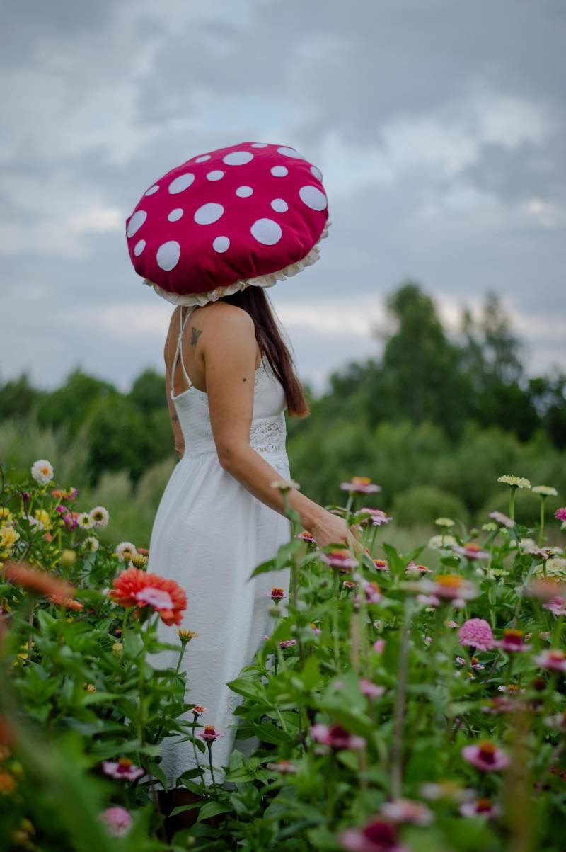 Pilz Hut Fliegenpilz Weinrot Kinder Erwachsene Halloween Kostüm Woodland Kinderkostüm Cosplay von KidzAndCostumes