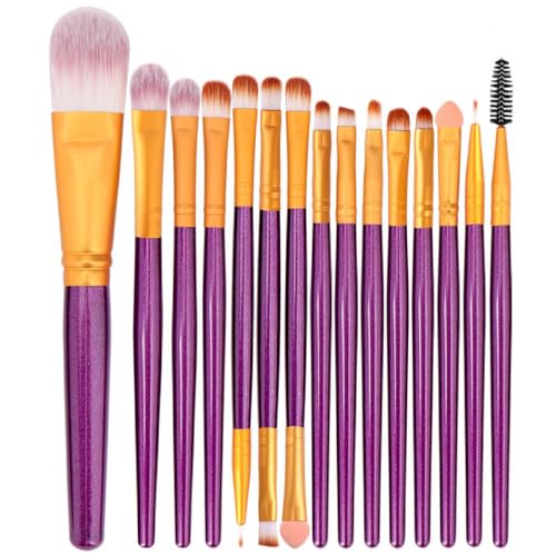 15Pcs Makeup Brushes Set Blending Brush Face Powder Blusher Concealer Lidschatten Lippenstift Make Up Pinsel Set Augen Make-up Pinsel Set Professionelle Make-up Pinsel Set Makeup Pinsel Set Augen Set von KieTeiiK