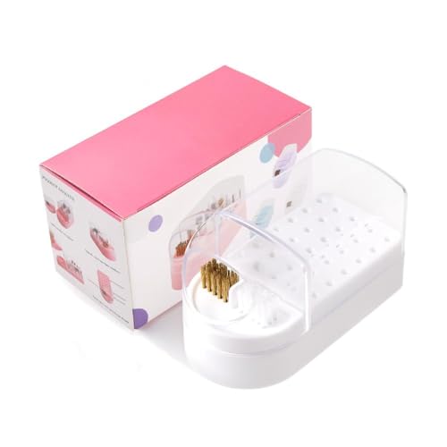 KieTeiiK 2 In 1 Nagel Bohrer Halter Nagel Bohrer Bits Reinigung Pinsel Fall 30 Löcher Nail Art Bohrer Ständer Display Aufbewahrungsbox Nagel Bohrer Organizer Fußpflege Heimgebrauch von KieTeiiK