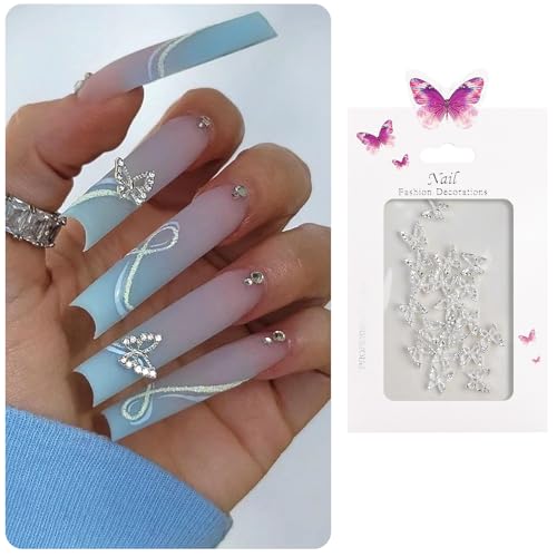 20 Stück 3D Nagel Schmetterling Für Frauen Und Mädchen DIY Nagelkunst Dekoration Bastelzubehör Einfach Zu Installieren Und Zu Entfernen Nagelverzierungen von KieTeiiK