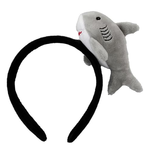 3D Plüsch Fisch Stirnband Für Frauen Mädchen Haar Zubehör Cartoon Gefüllte Ozean Haar Hoop Make Up Kopfschmuck Gefüllte Fische Haarband von KieTeiiK