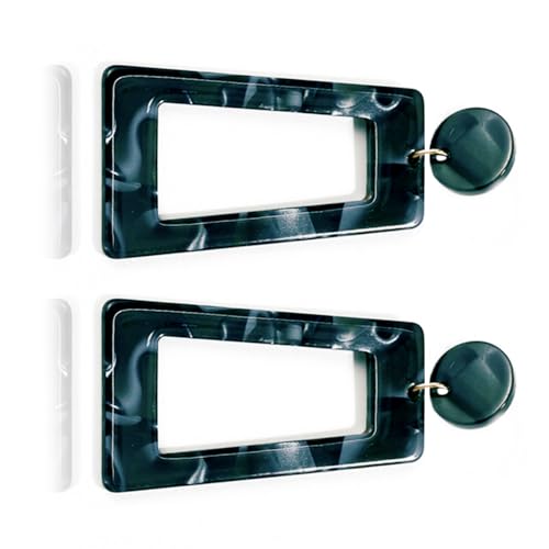 Acetat Trapezohrringe Bequeme Handgefertigte Ohrringe Mode Drop Acetat Textur Für Frauen Mode Geeignet von KieTeiiK