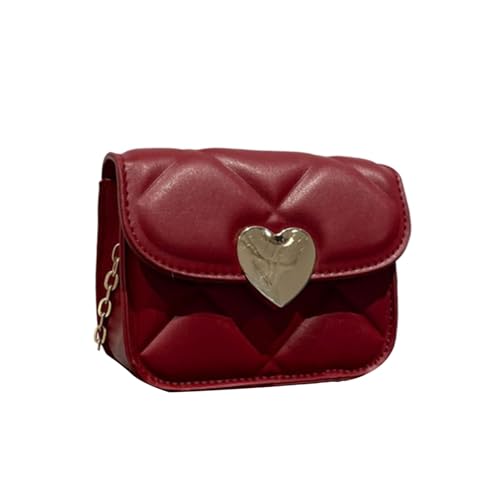 Elegante Gesteppte Umhängetasche Mit Kettengurt Trendige Frauen PU Leder Crossbody Taschen Taschen Für Reisen Oder Tägliche Verwendung Partydatum Geldbörse von KieTeiiK