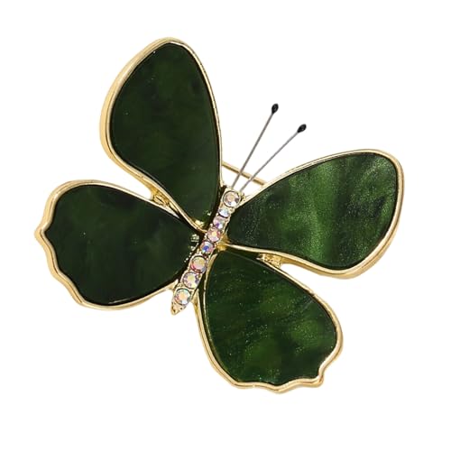 Elegante Schmetterlingsbrosche Geschmückt Mit Funkelnden Strasssteinen Für Frauen Mit Hochzeitsfeiern Accessoires Sturdy Legierung Design Schimmernder Kristallflügelstift von KieTeiiK