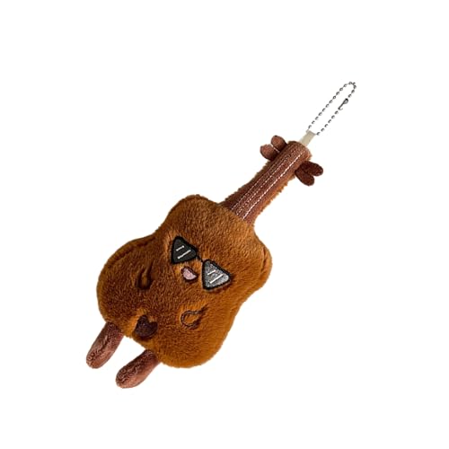 Entzückende Geigenplüschspielzeug Keychain Softgefüllte Spielzeugdekoration Mode Bag Anhänger Schlüsselhalter Für Musikliebhaber Geschenk Niedlicher Geigenheland Charme Plüsch von KieTeiiK