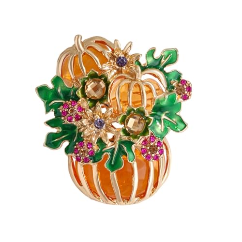 Festliche Halloween Strauchkürbis Pin Dekorative Brosche Für Jackets Taschen Hüte Kostüme Urlaub Party Feier Halloween Party Accessoires von KieTeiiK