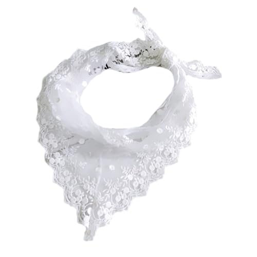 Frühling Spitze Kopftuch Für Weibliche Elegante Dame Kopfschmuck Dekorative Stirnband Musik Festival Frauen Haar Ornament Spitze Haar Accessoire von KieTeiiK