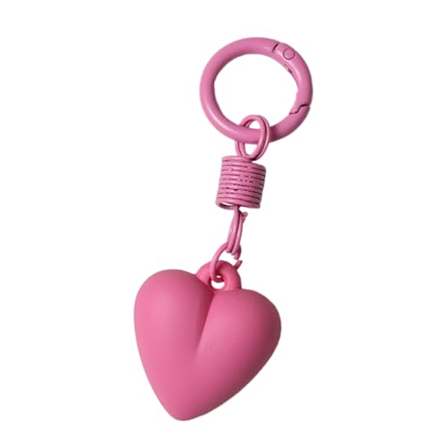 Heart Keyring Koreanische Stile Schlüsselbund Anhänger Autoschlüsselkette Kreative Keyrings Rucksack Hängende Ornamente Tasche Charm Korean Styles Tasche Zauberer Herzwagen Schlüsselring Hängende von KieTeiiK