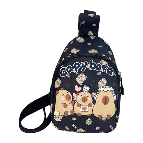 Kids Crossbody Tasche Kleine Reise Für Cartoonschlüchte Für Cartoon Capybara Fannys Packs Brust Unisex Kinder Chest Tasche von KieTeiiK