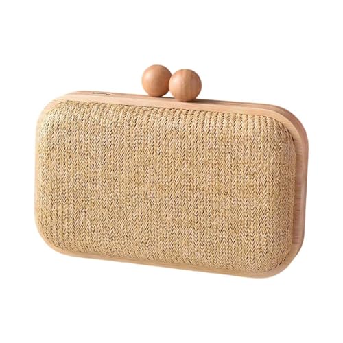 KieTeiiK Abend Handtasche Summers Strand Schulter Crossbody Tasche Gewebt Umschlagbeutel Strohklauen Geldbörse Für Frauenstroh Schulterkreuzkörper von KieTeiiK