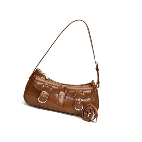 KieTeiiK Einzigartige Kleine Crossbody Tasche Modische Achselhöhlengeldbeutel PU Leder Umhängetaschen Für Pendelpendel Und Social Event Modependlertasche von KieTeiiK