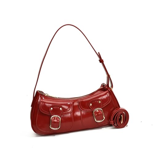 KieTeiiK Einzigartige Kleine Crossbody Tasche Modische Achselhöhlengeldbeutel PU Leder Umhängetaschen Für Pendelpendel Und Social Event Modependlertasche von KieTeiiK